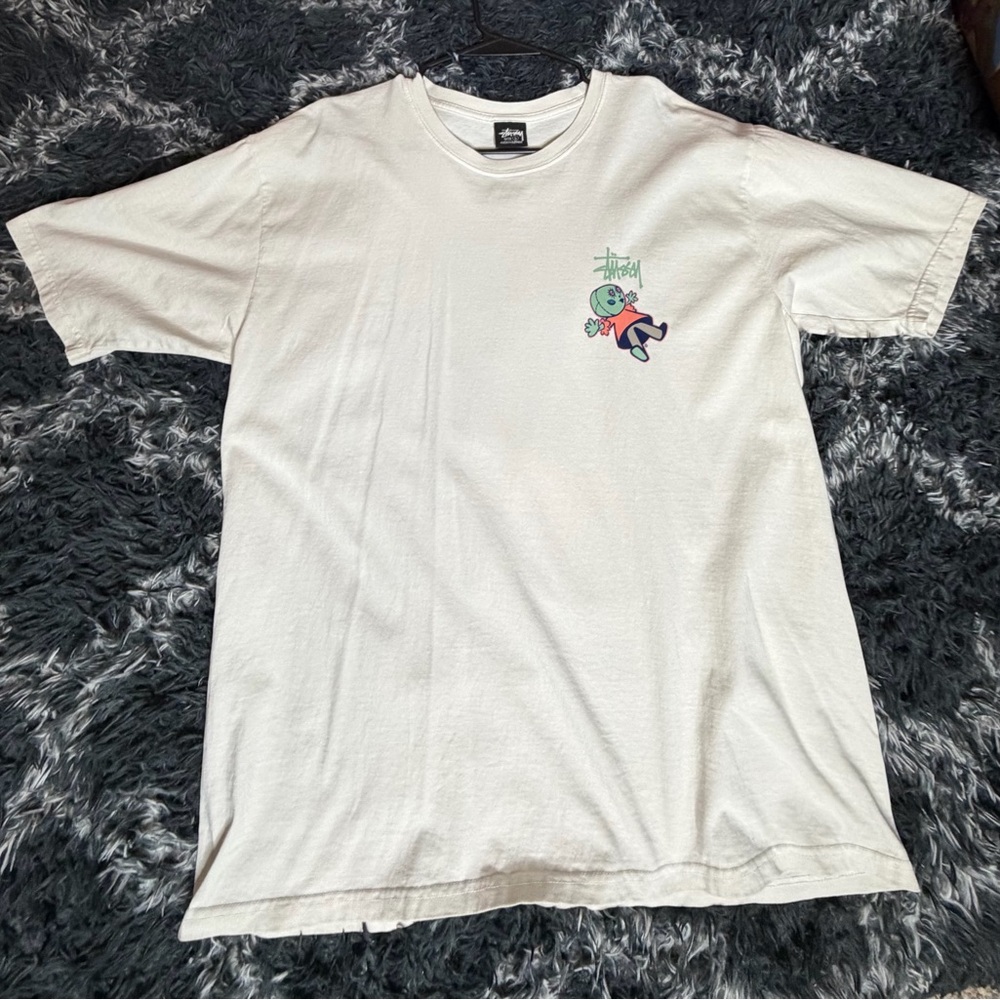 STUSSY DOLLIE PIGMENT DYED TEE NATURAL - LARGE NWOT Size Large - Picture 2 of 8